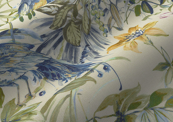 Paradise, Saxon Blue - Roman Blind - Image 4